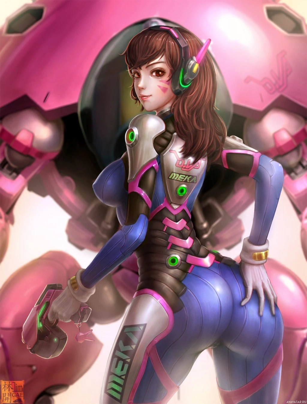 Геймерский косплей D.Va от Overwatch