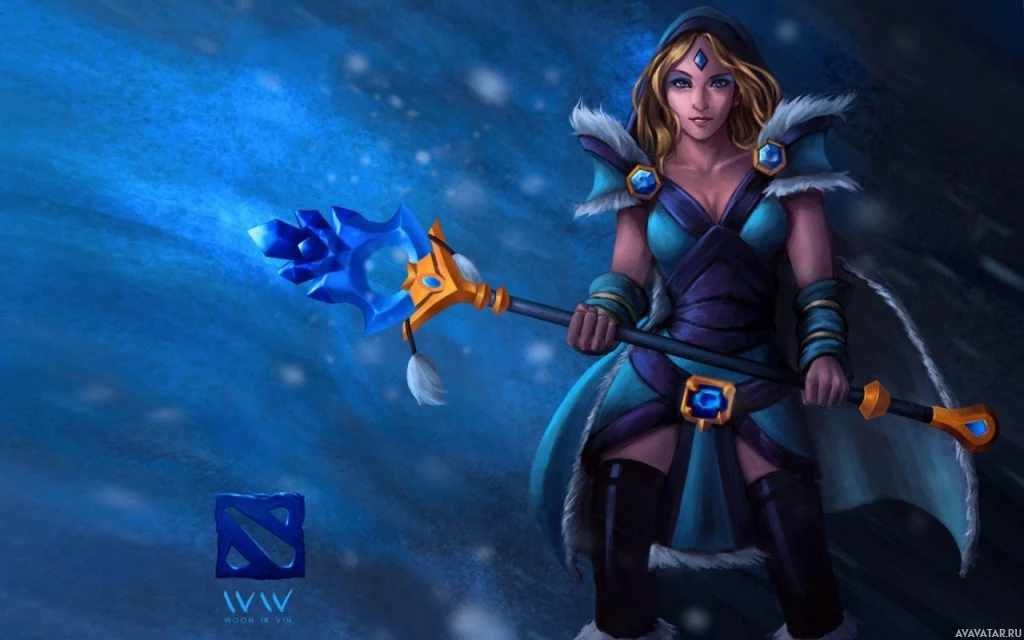 Дизайн персонажей Crystal Maiden во вселенной Dota 2