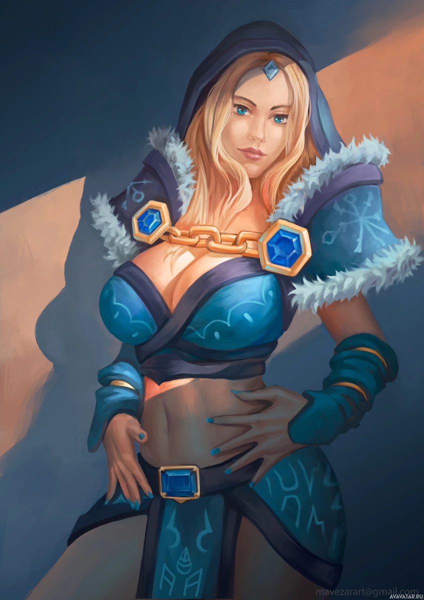 Элегантные доспехи Crystal Maiden