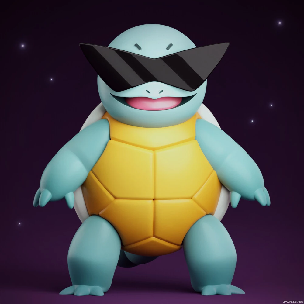 Игривое выражение pokemon squirtle