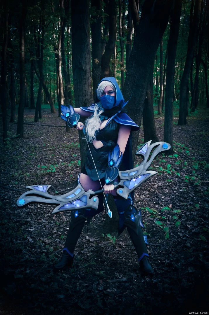 Drow Ranger cosplay из игры Dota 2