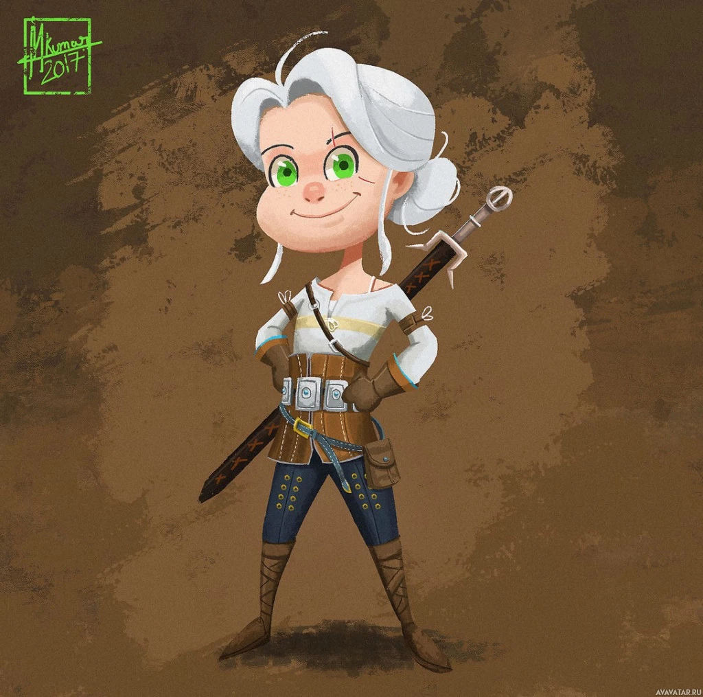 Дизайн персонажей Ciri от Игра The Witcher