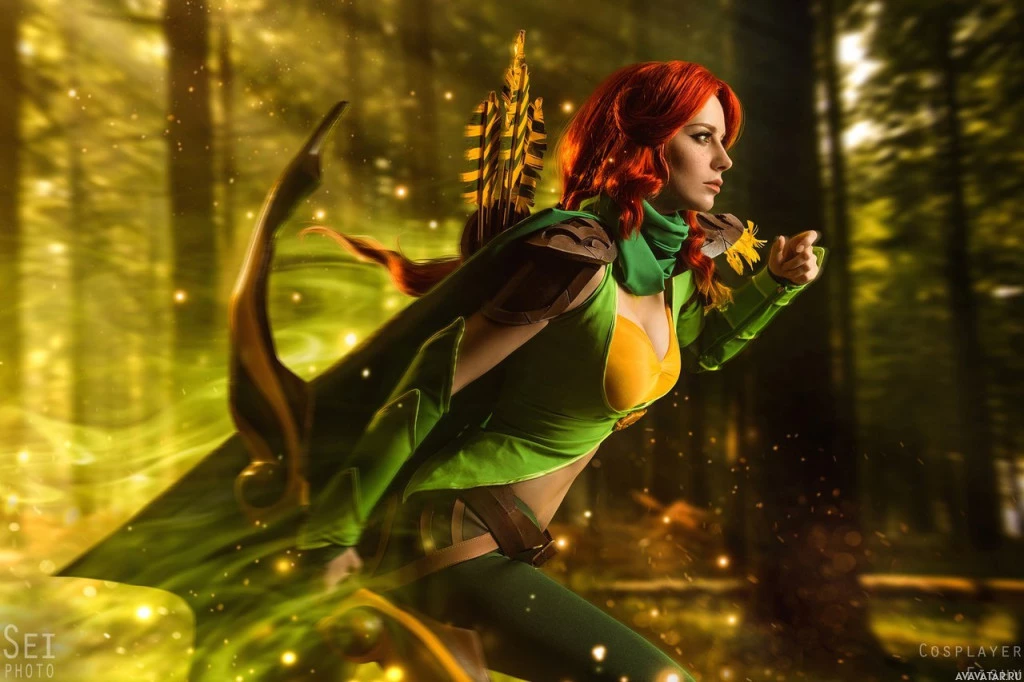 Косплей персонажа Dota 2 Windranger