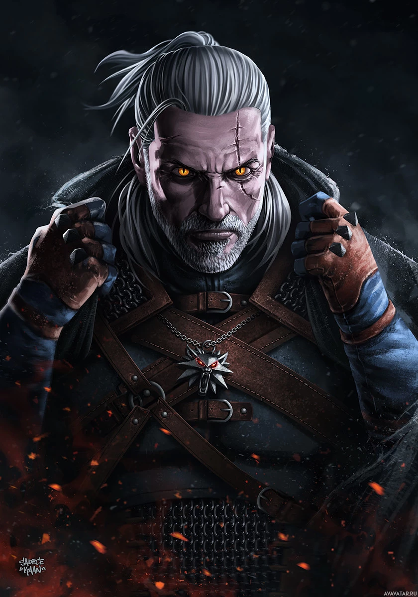 Геральт из Ривии, главный герой из игры The Witcher