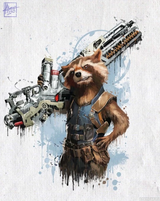 Очаровательный хвост Rocket Raccoon