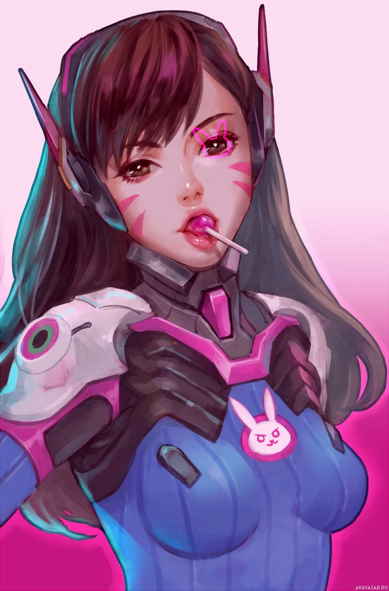 Иллюстрация кожи Overwatch D.Va