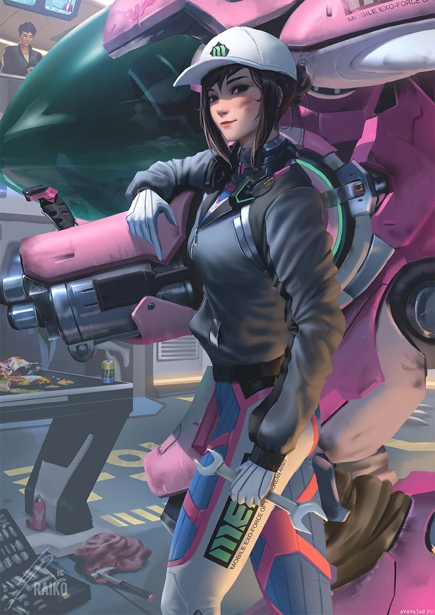 Overwatch D.Va готова к действию