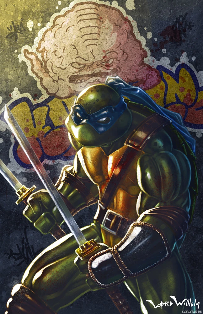 Леонардо из группы Teenage Mutant Ninja Turtles