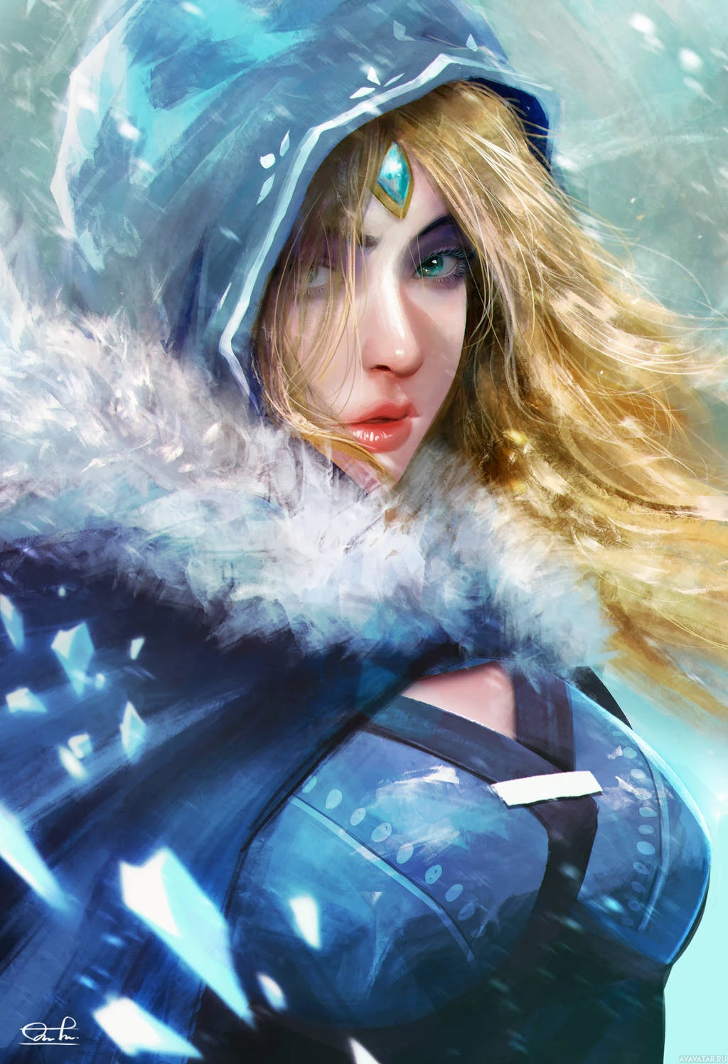 Наряд и способности Crystal Maiden