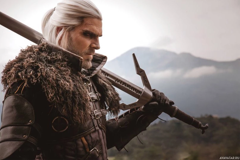 Главный герой игры The Witcher, Геральт из Ривии