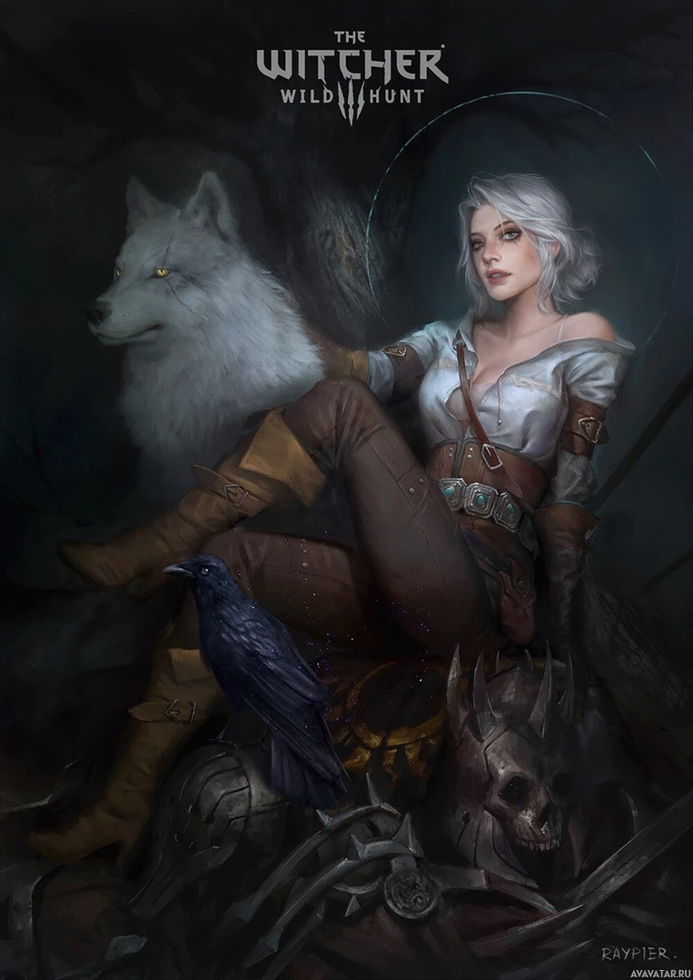 Внутриигровая модель персонажа Ciri