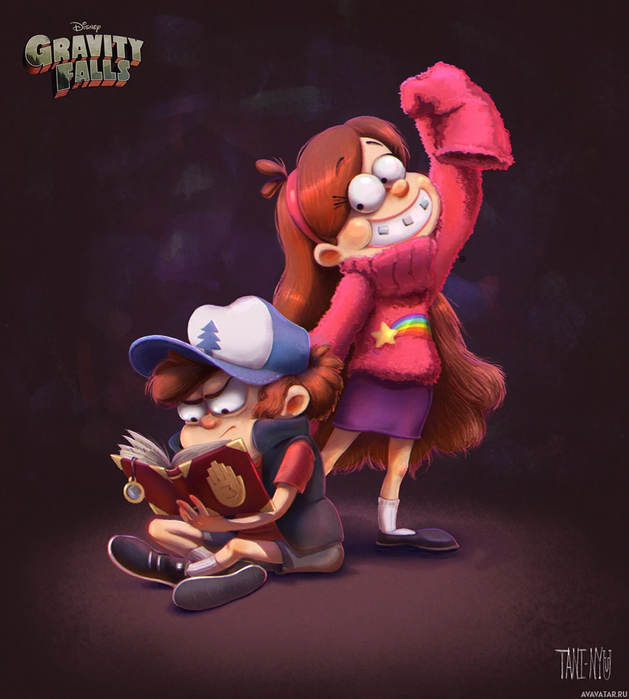 Мэйбл и Диппер Пайнс, персонажи из Gravity Falls