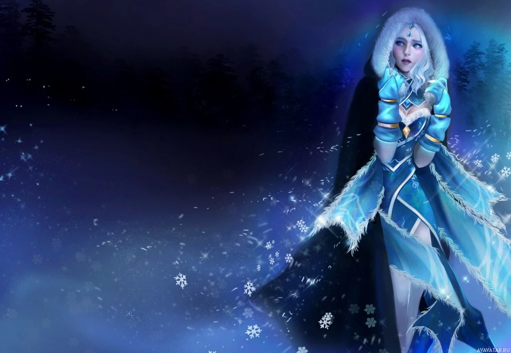 Crystal Maiden - фэнтезийный персонаж Dota 2