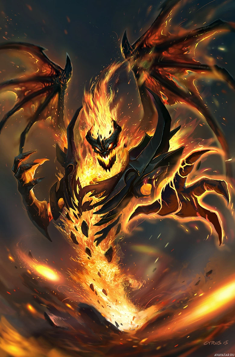 Подробный дизайн персонажей Dota 2 - Shadow Fiend