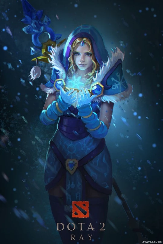 Crystal Maiden, известная героиня Dota 2