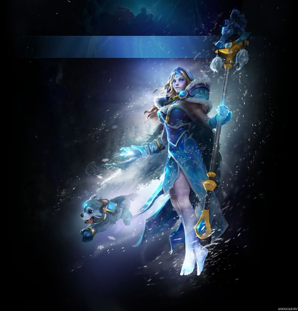 Игровая модель Crystal Maiden из Dota 2