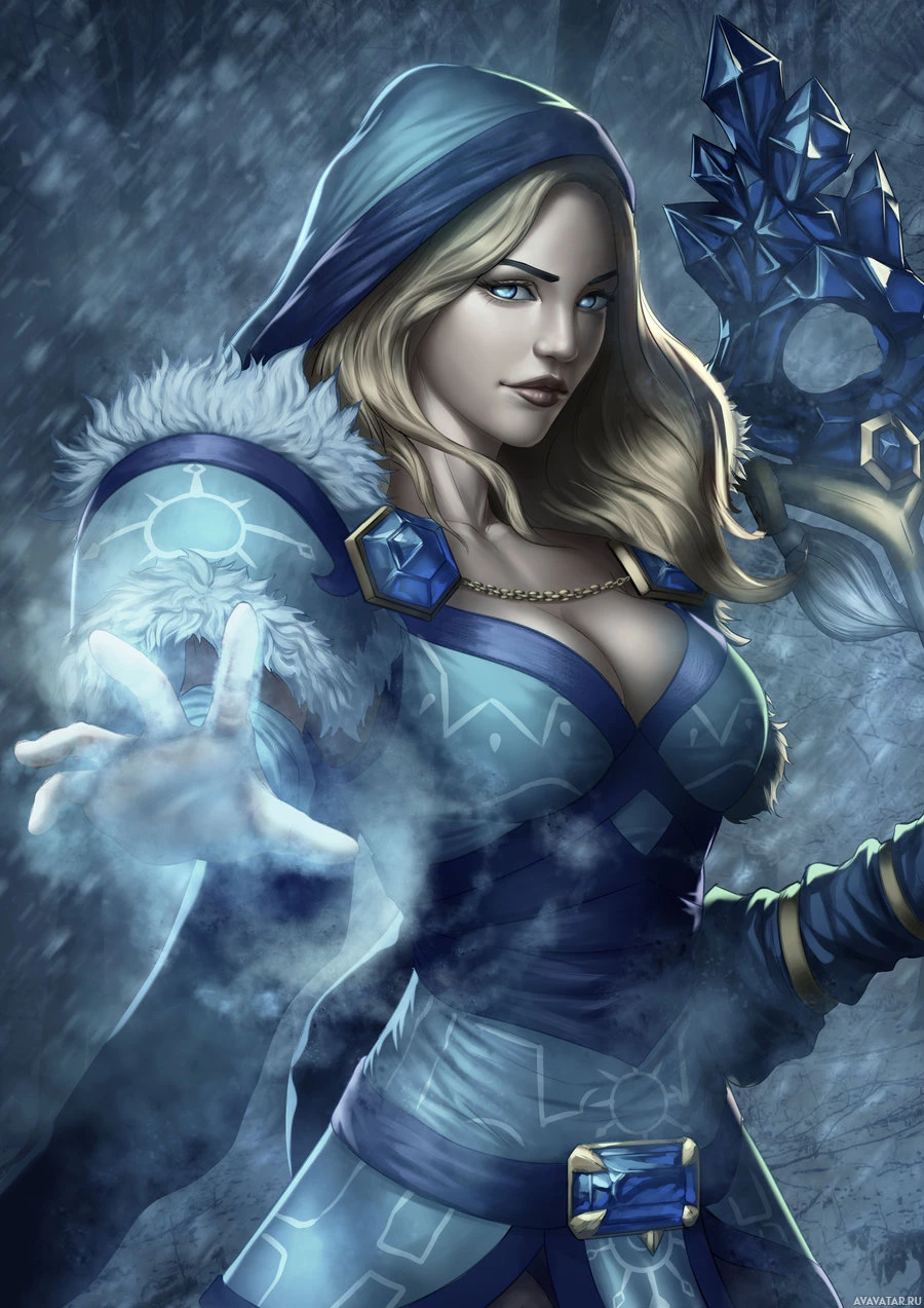 Дизайн костюма Crystal Maiden в Dota 2