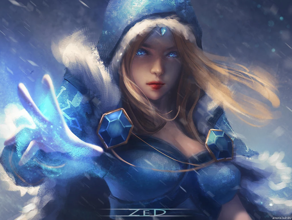 Снежные способности Crystal Maiden