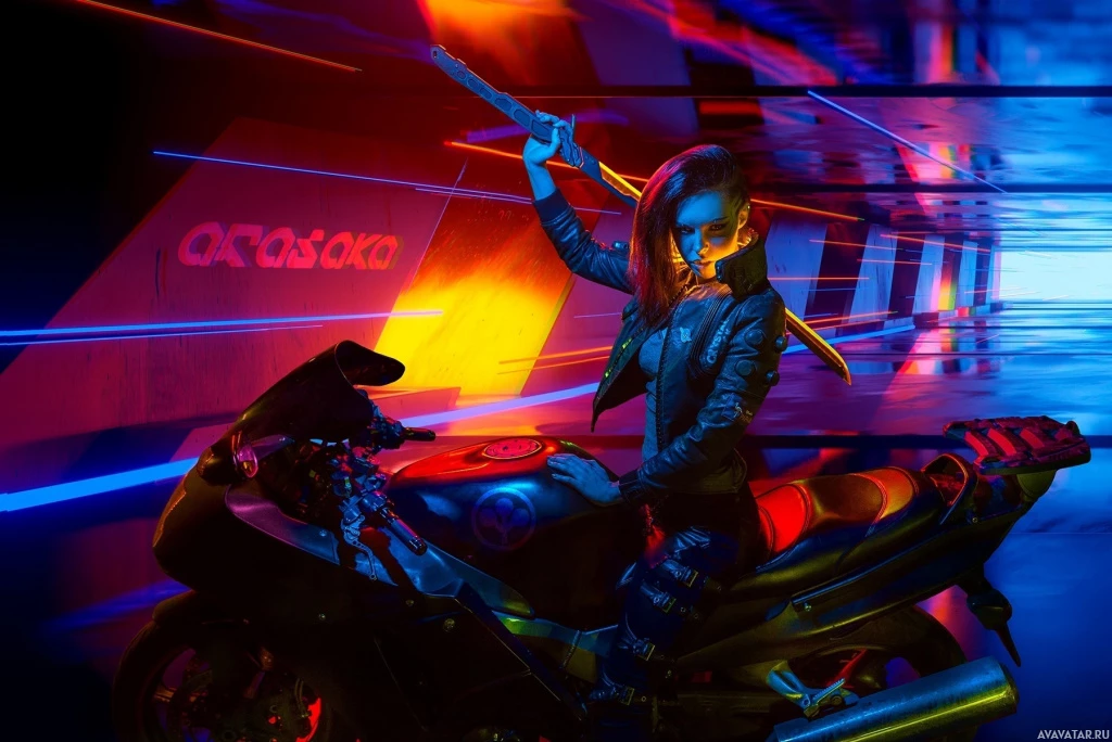 Тематический косплей в Cyberpunk 2077