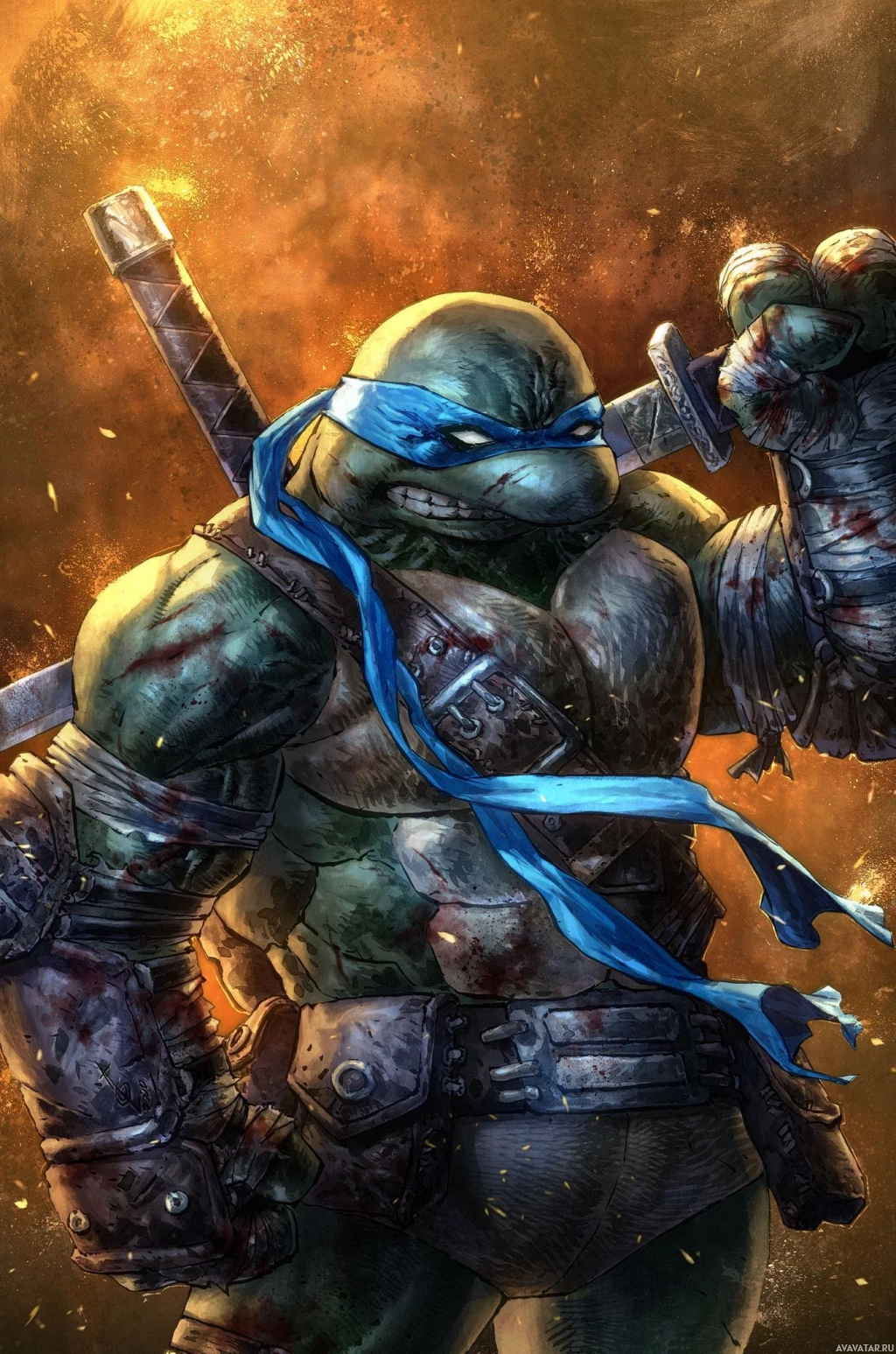 Леонардо из группы Teenage Mutant Ninja Turtles