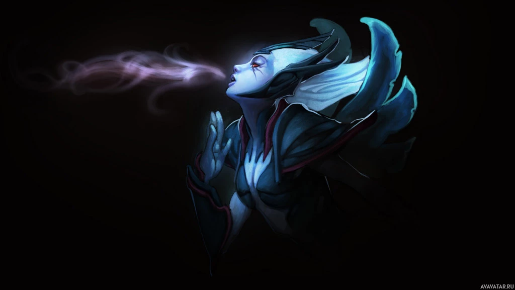 Обложка игры Dota 2 с персонажем Vengeful Spirit