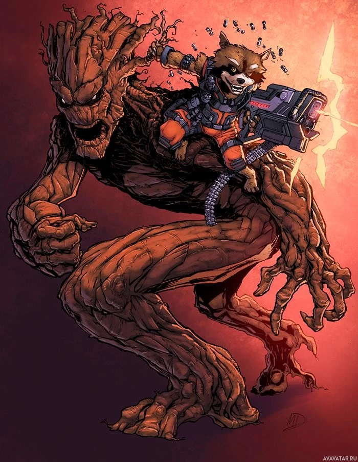 Комиксы с участием Rocket Raccoon и Groot