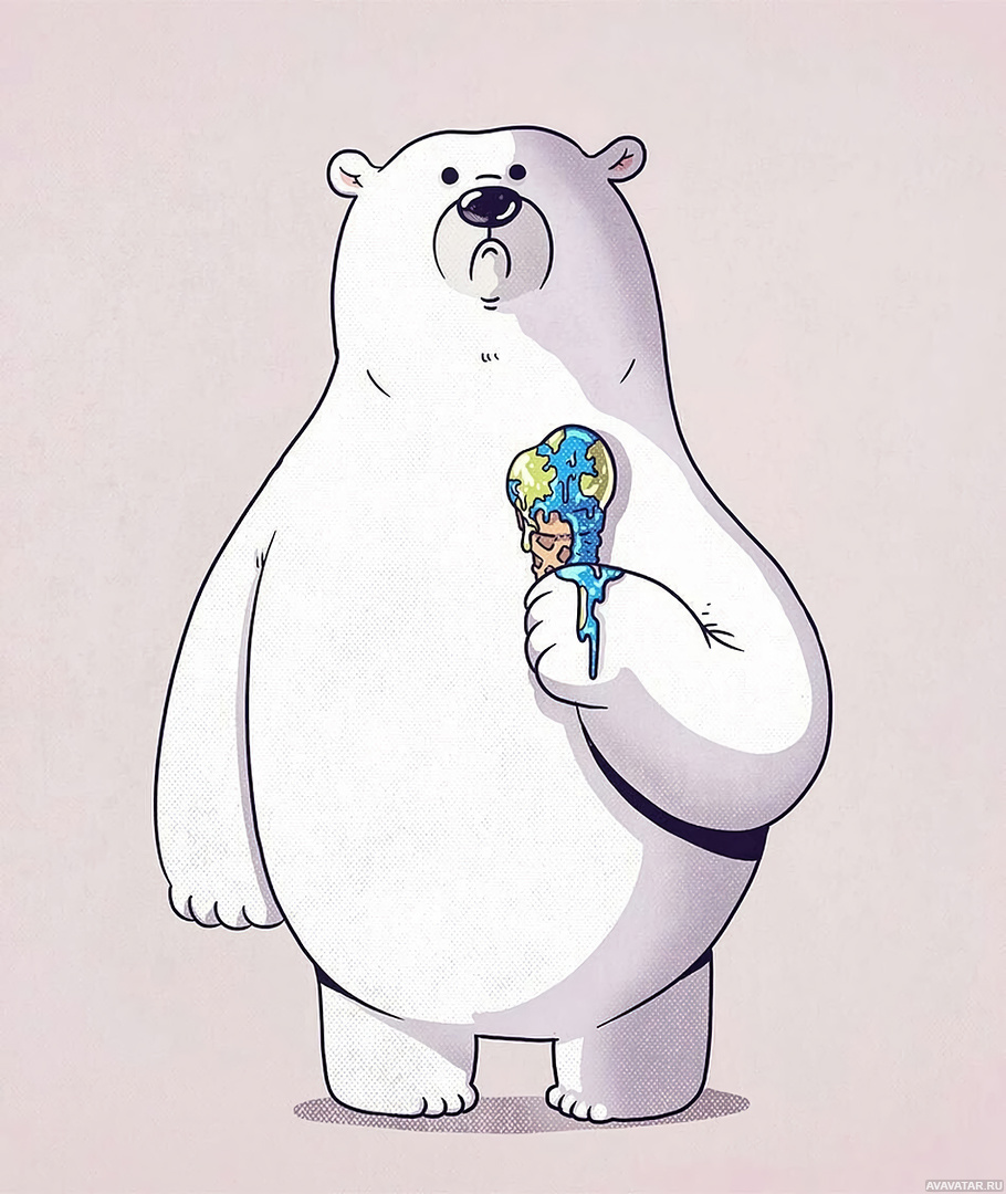 Смешной медведь рисунок
