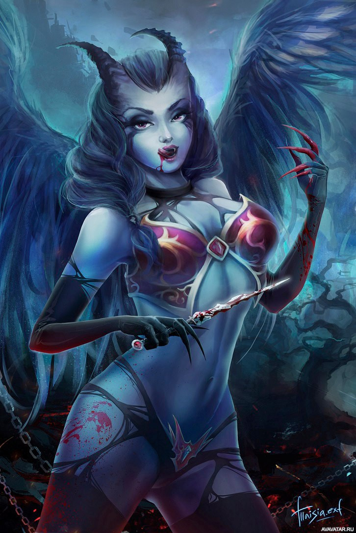 Queen of pain dota 2 art фото 62