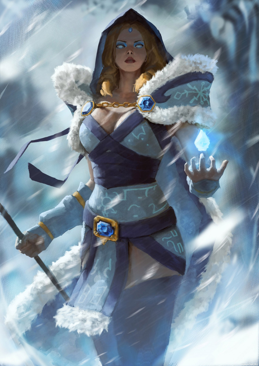 Crystal Maiden в снежной буре