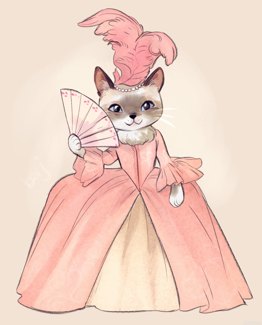 Кот в платье