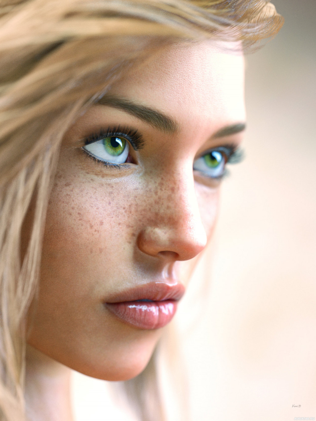 Блонд для зеленых глаз