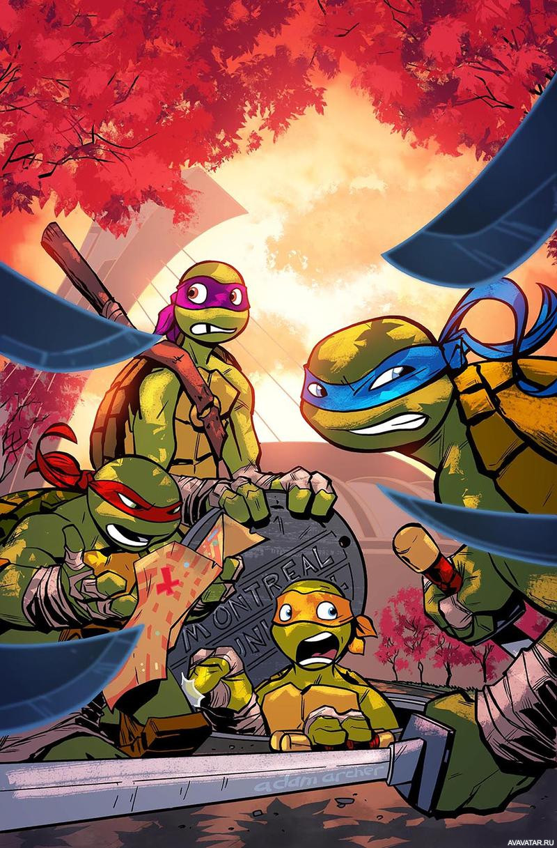 Обложка комикса Teenage Mutant Ninja Turtles