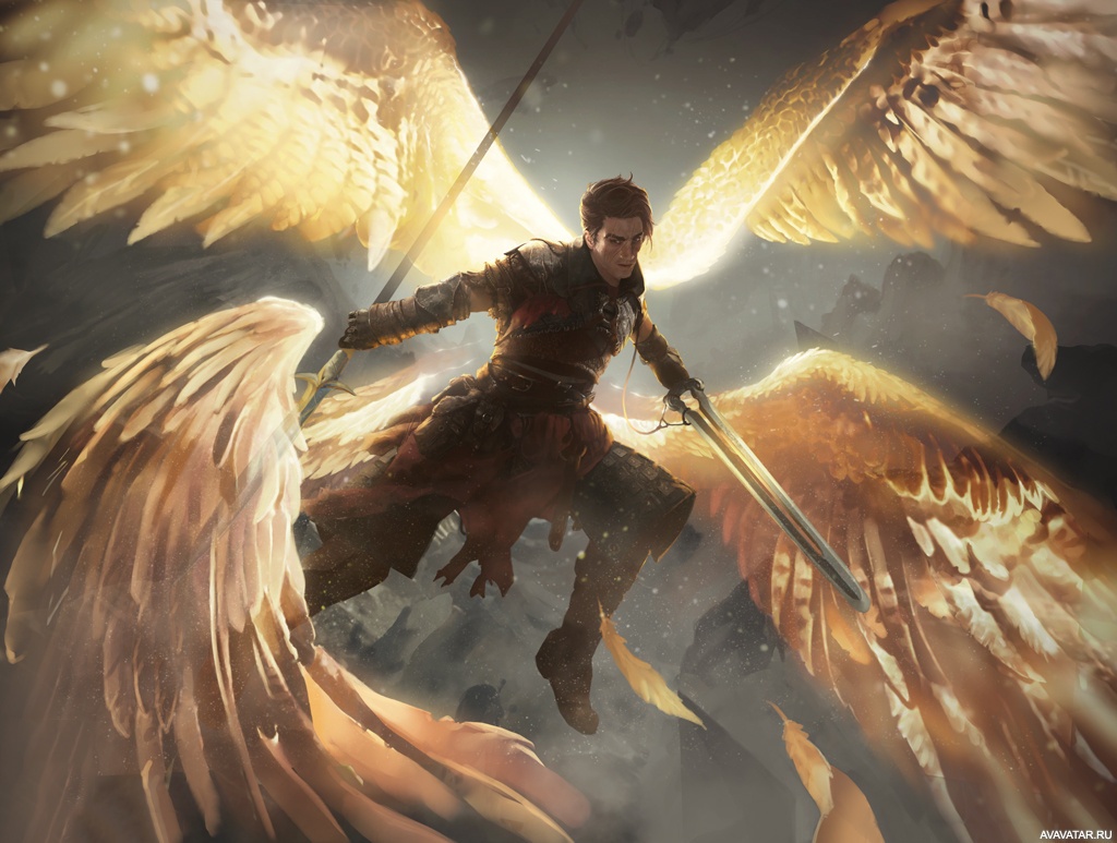 Фото архангела михаила с крыльями и мечом