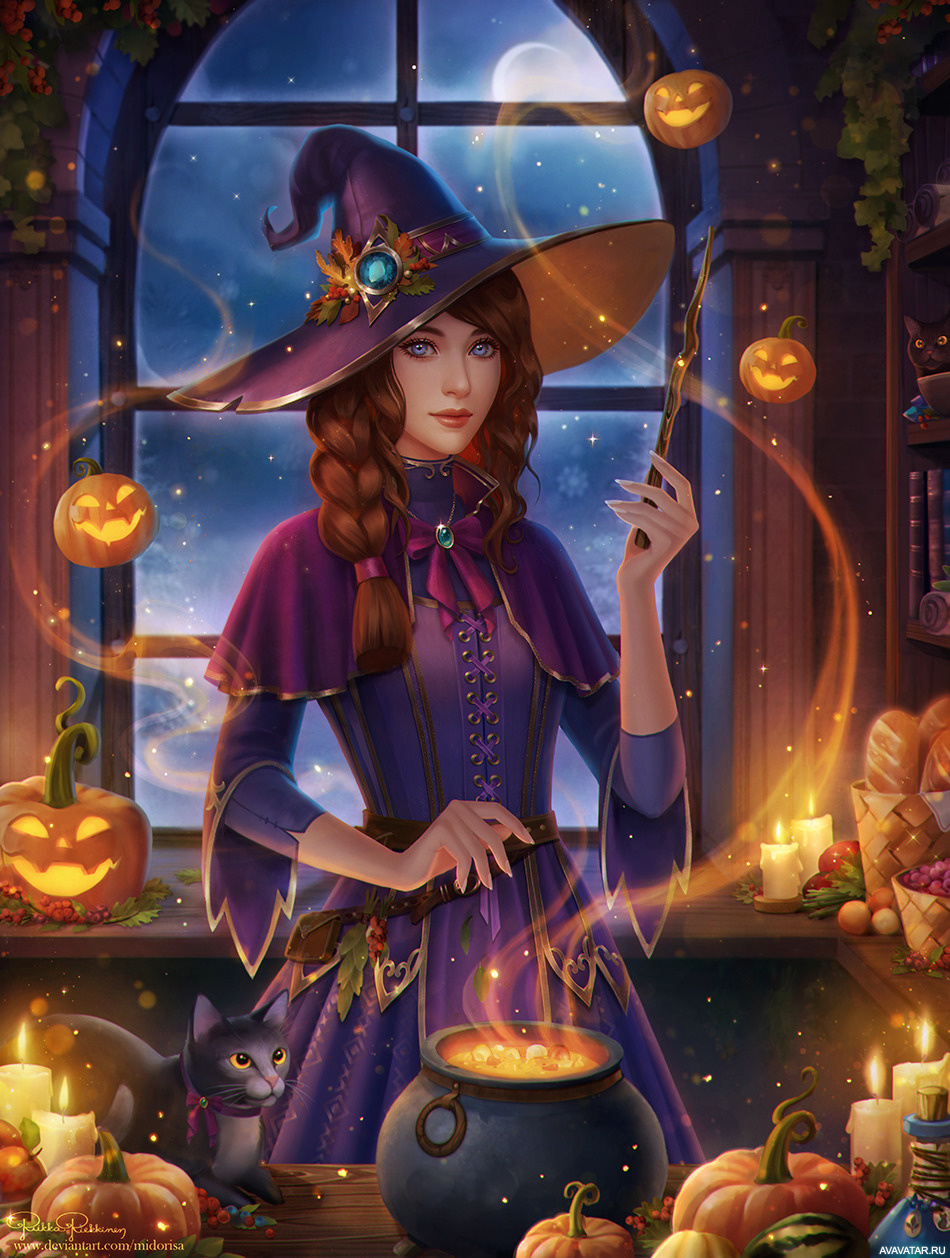 картинки ведьмочек красивые на аватарку